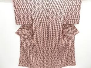 大正ロマン　紗綾型模様着物